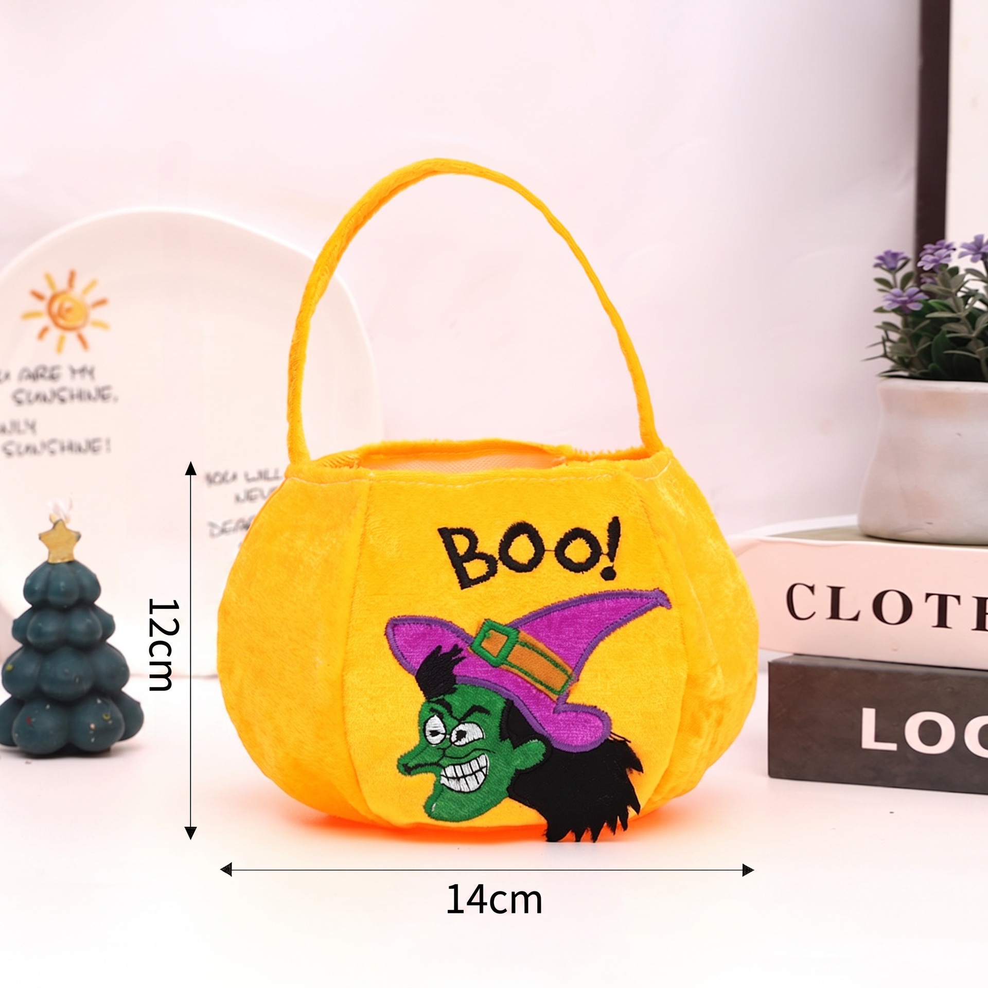 Bolsas de dulces de Halloween transfronterizas bolsas de terciopelo bolsas de regalo portátiles para niños atmósfera del festival de fantasmas accesorios al aire libre image 7