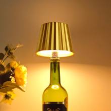 嵌入式酒头台灯跨境led创意酒吧餐厅插入式充电触摸RGB酒瓶台灯