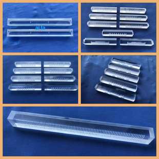 Quartz glass molding high light transmission, high temperature resistance and corrosion resistance hot press transparent frosted molding step