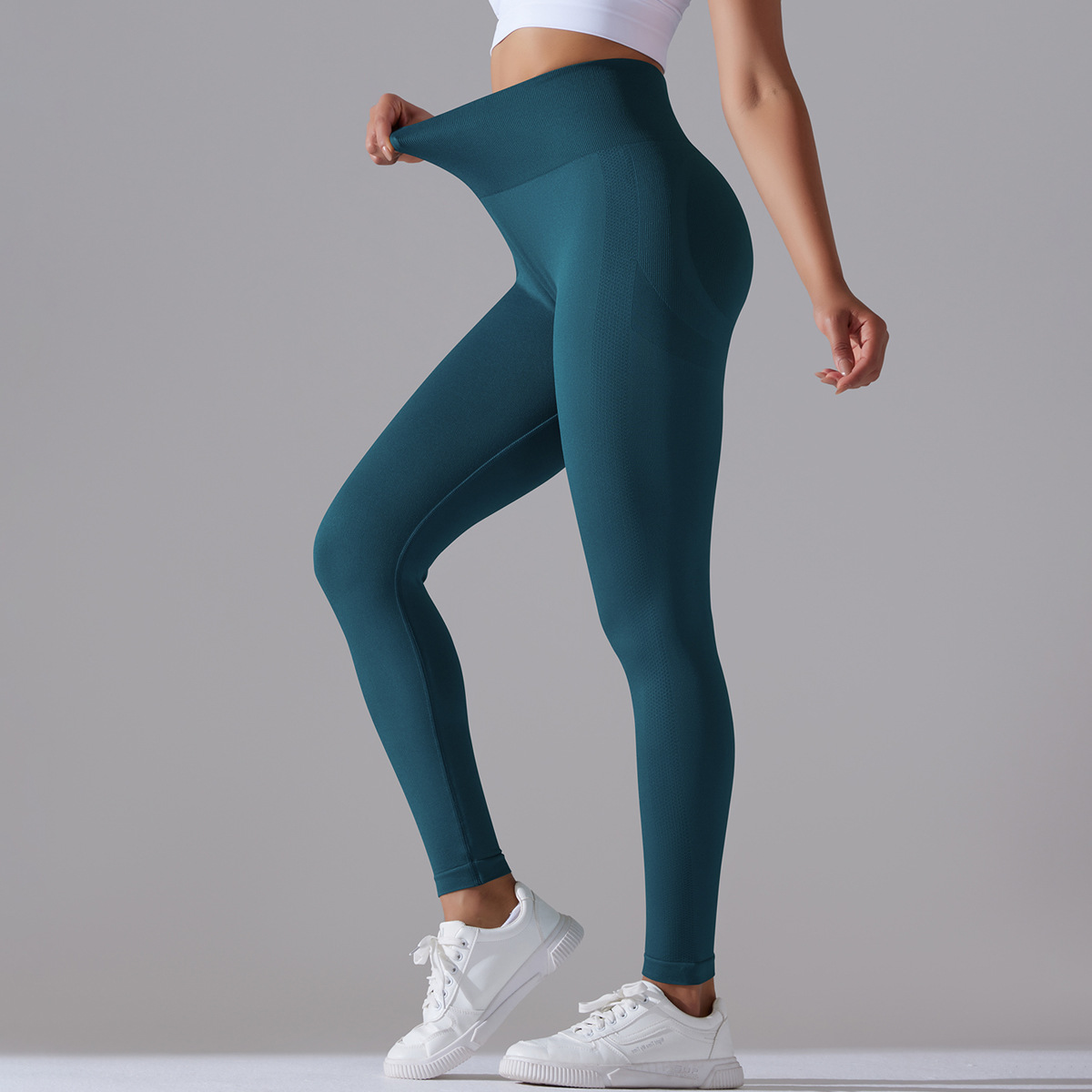 Modern Style Simple Style Solid Color Nylon Cotton Blend Active Bottoms Leggings display picture 71
