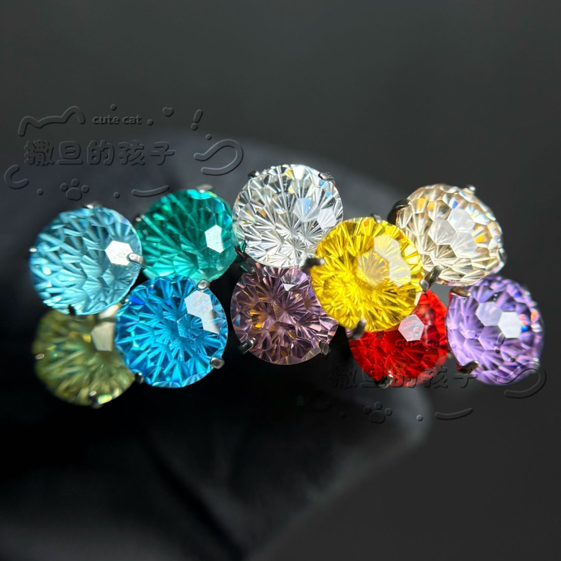 Pointed titanium steel lip stud product view