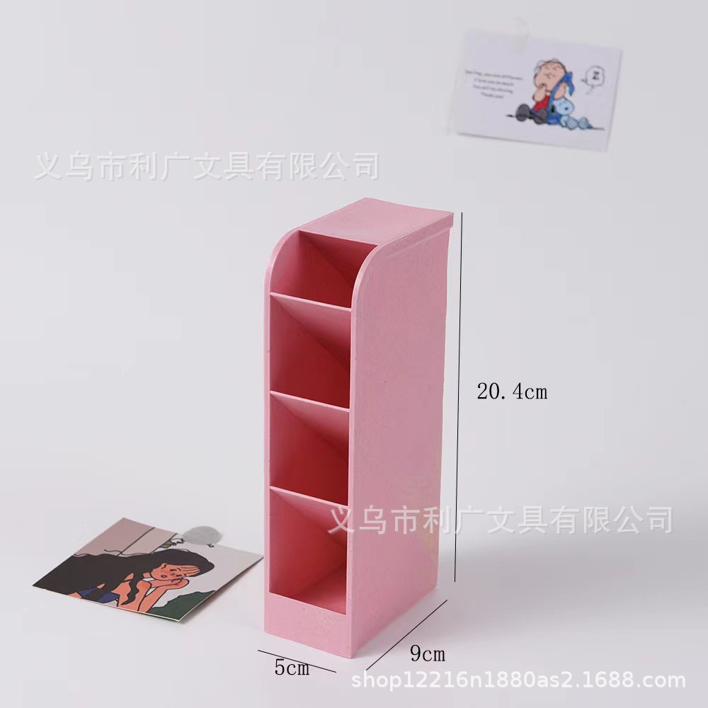 Portalápices de inserción oblicua rosa