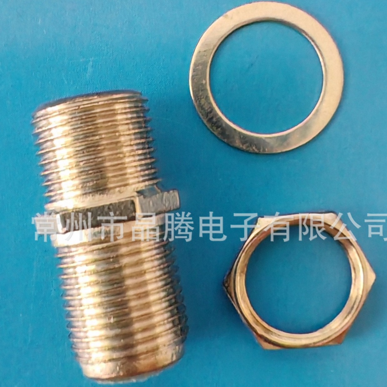 F母转母双通连接头有线电视插头 ，RF英制对接F头天线信号