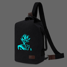 龙珠海贼王夜光斜挎包胸包大容量单肩包时尚运动帆布包合集夜光包