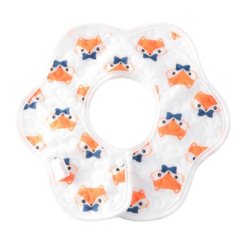 Babero del bebé babero recién nacido puro algodón impermeable escupir babero masculino y femenino bebé 360 grados giratorio