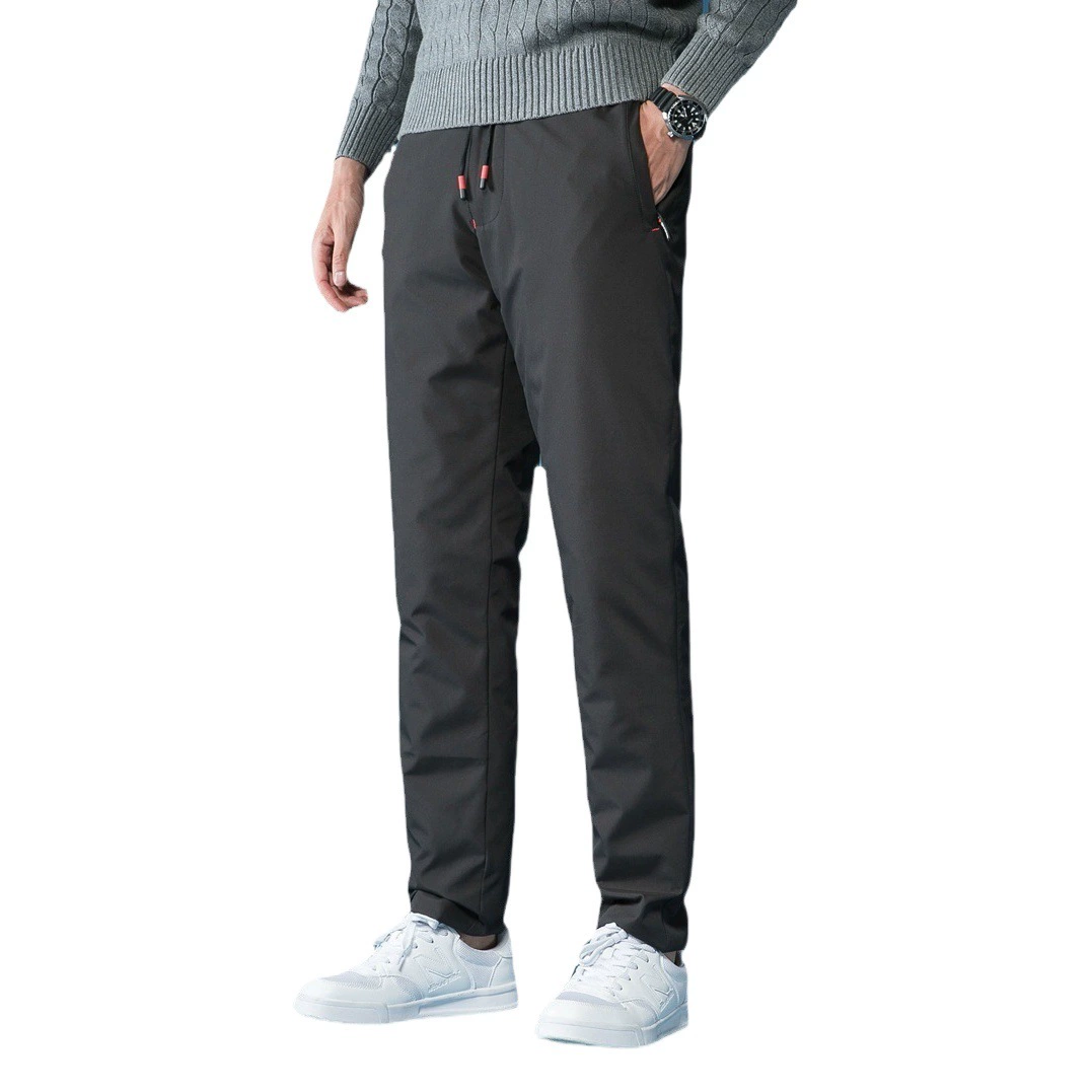 Пуховики, мужская верхняя одежда, съемные внутренние брюки, теплые мужские брюки, зимние ветрозащитные хлопковые брюки, утепленные уличные белые утиные брюки, мужские