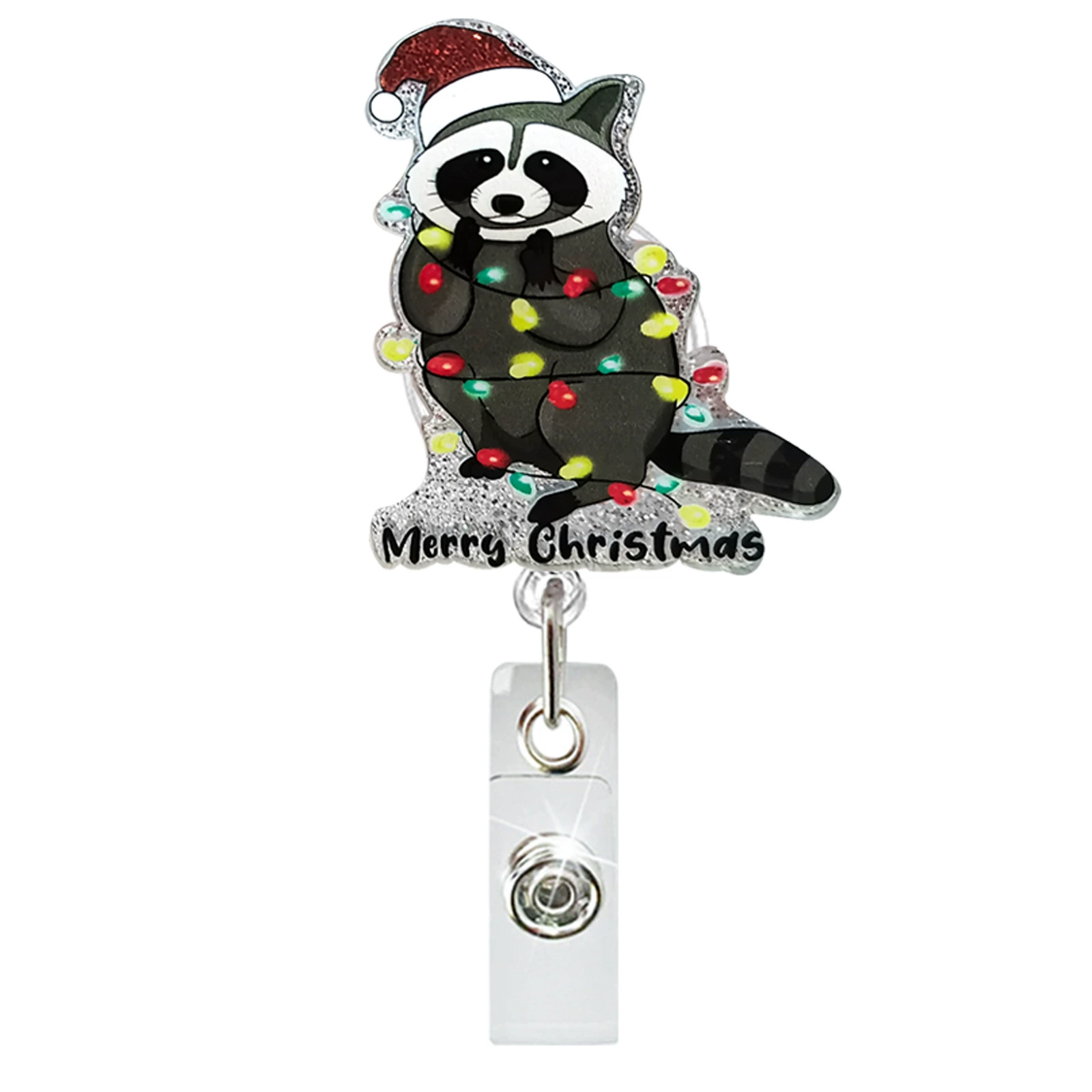 Christmas acrylic adjustable dinosaur, rotating badge, crocodile