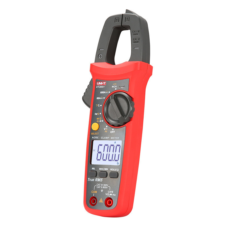优利德新款数字钳形表 UT201+/UT202A+/UT203+/UT204+ 钳形电流表