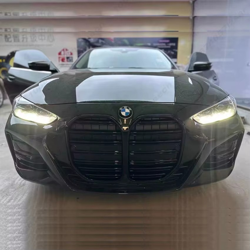 Suitable for 2021-2024 Bmw 4 Series Integrated Front Lip Modification for 2-Door G22/4-Door G26, No-Drill Front Spoiler