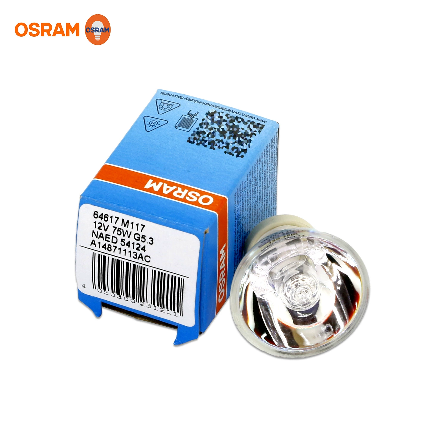 Osram, лампа, галогеновый проектор, 12V, 75W