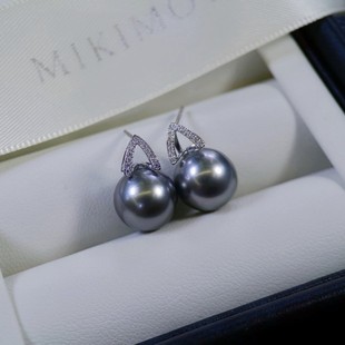 Pt900 Accessories Popular Earrings Zircon Inlaid with 10-11 Beads Accessories Do Not Include Beads