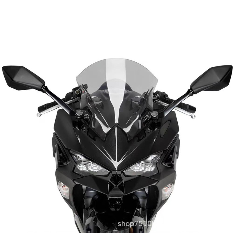 Suitable for Kawasaki Ninja Ninja500 Modified Height-Increased Windshield, Same Model as Puig Racing Track Front Windshield