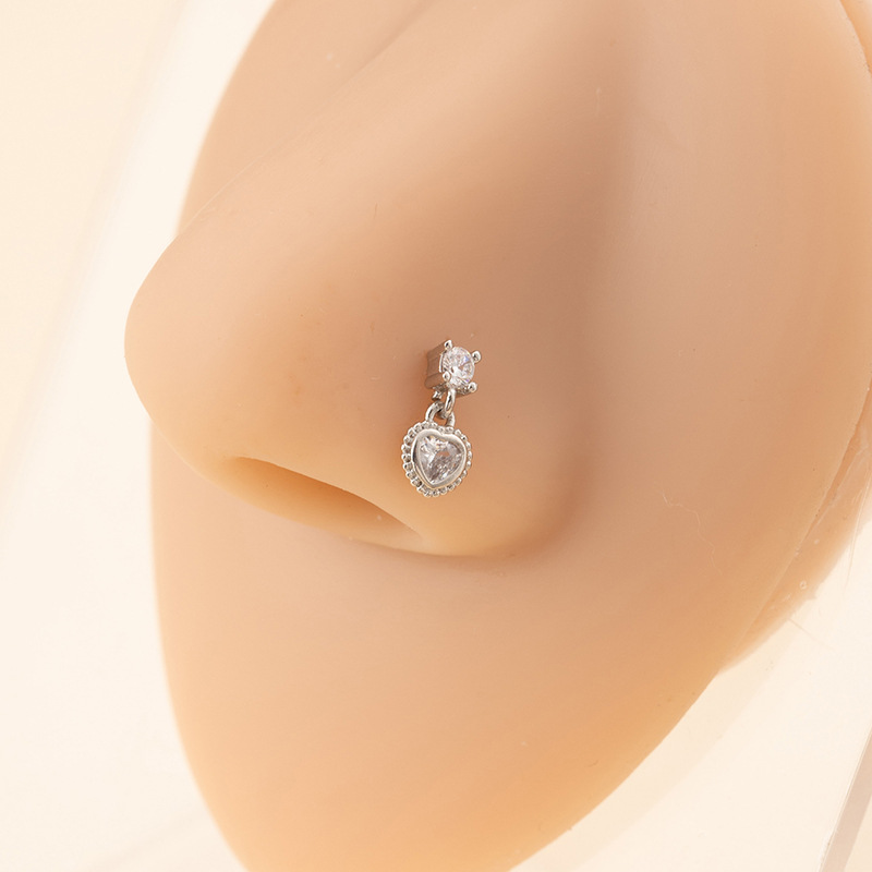 Minimalistisk hjerte næsepiercing til kvinder y2k stil_voghion.com