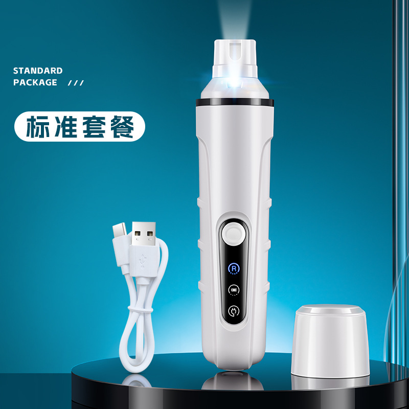 Nuevo pulido de uñas eléctrico para mascotas Lámpara LED Carga de mascotas Gato y perro Herramientas de belleza para pulir uñas Suministros para mascotas