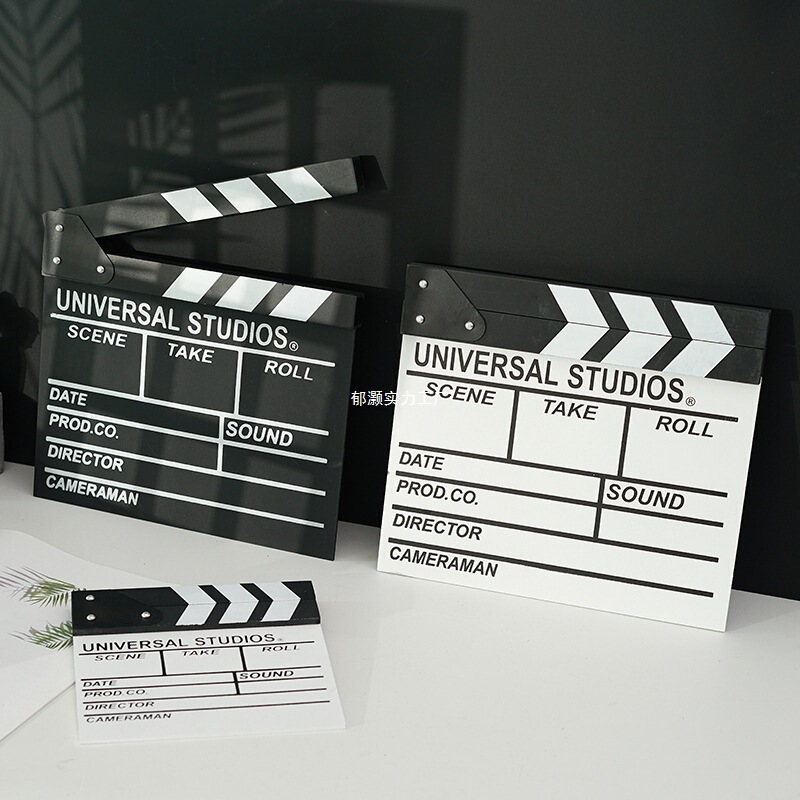 Director's Wooden Film Set Photography Online Store Clapperboard Photo Creative Prop Board Decoration Ornament