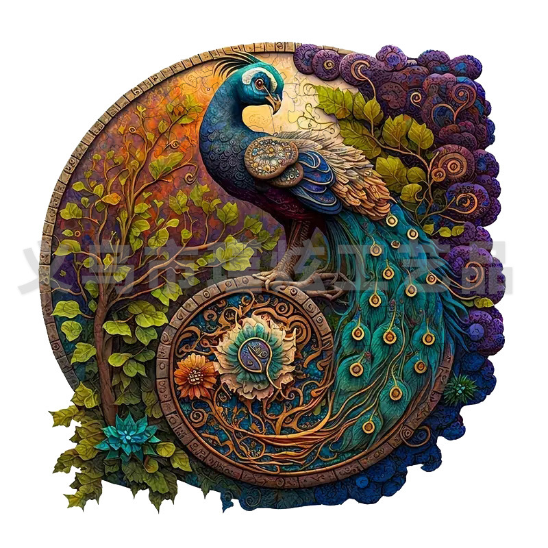 Venta caliente transfronteriza creativa en forma de animal rompecabezas de madera irregular tridimensional rompecabezas de madera juguetes para niños al por mayor