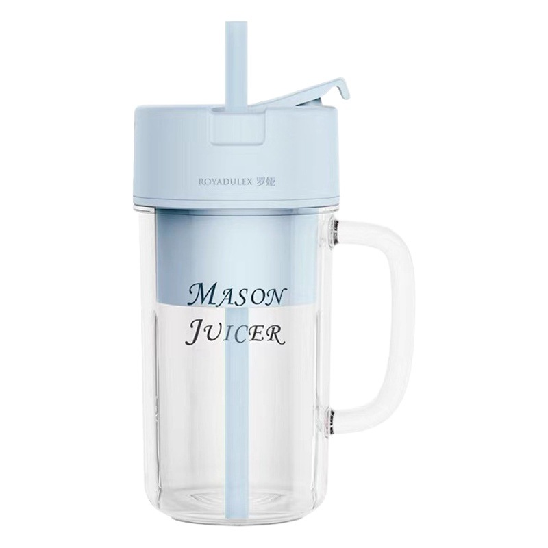 Exprimidor portátil con cuchilla de 12 hojas, inalámbrico para batidos