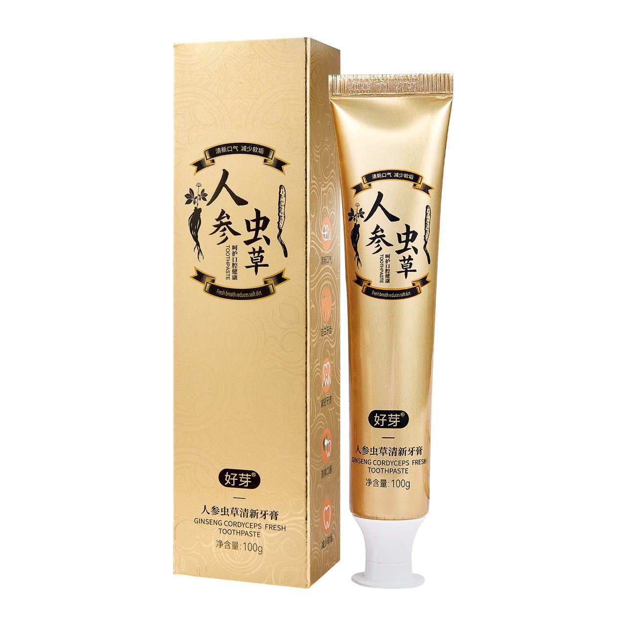 좋은 버드 인삼 Cordyceps 신선한 치약 100g