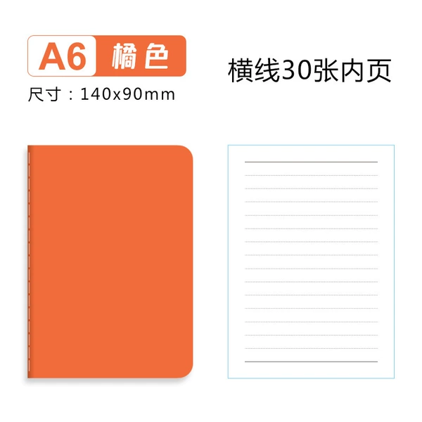 A6 orange line installation small book