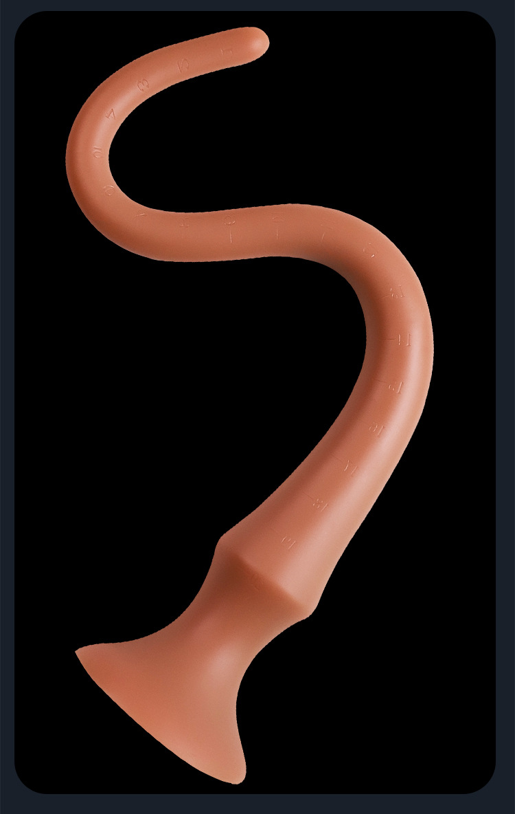 Silicone Anal Beads with Tail Design, Gold Finish, Adult Pleasure Toy — detail image 13