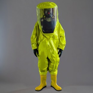 Class A heavy-duty chemical protective clothing fully enclosed chemical protective clothing liquid-tight chemical protective clothing fluorescent orange