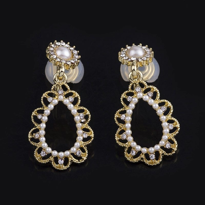 Серебряная игла, серьги из жемчуга, муравьиная спираль, зажимы для ушей, аксессуар, без проколов ушей