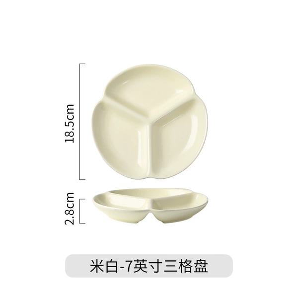 7-inch three-grid plate-beak