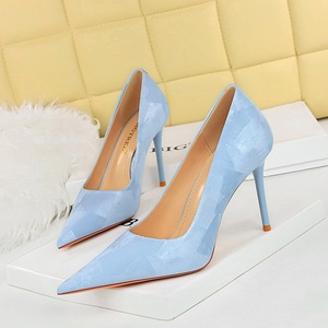 3265-2 Korean version of sweet high heels, thin heels, high heels, shallow mouth, pointed toe, slim and delicate single 
