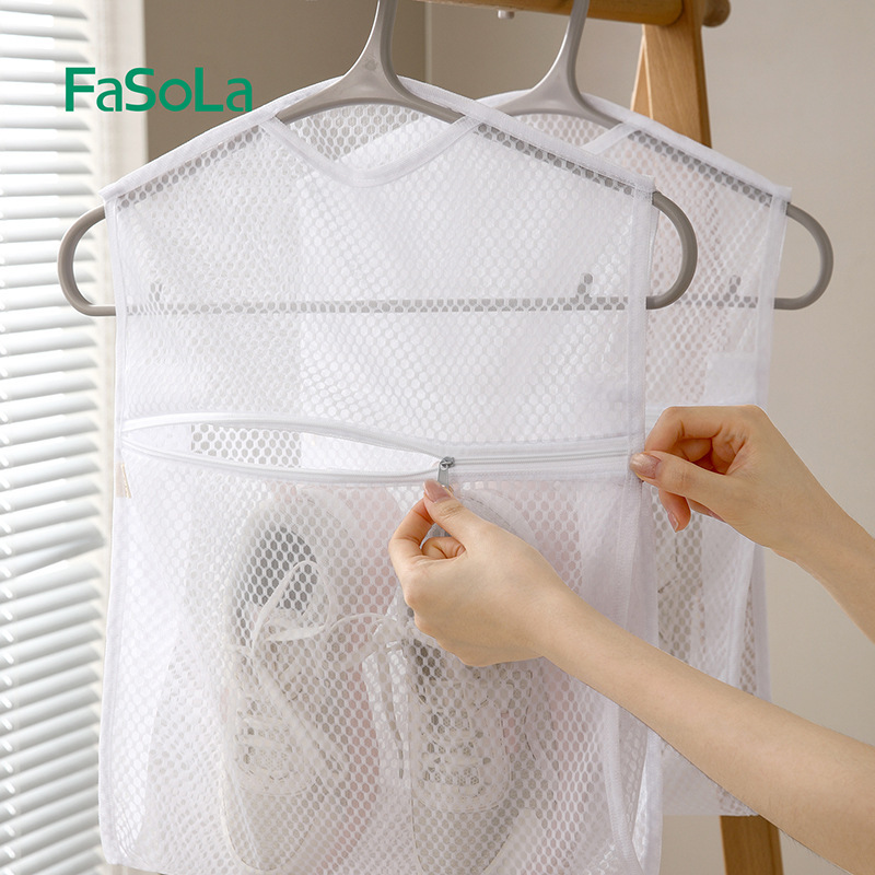 FaSoLa 靴乾燥用品 靴乾燥ネットバッグハンガー 屋外人形乾燥 バルコニー窓外防風靴乾燥|undefined