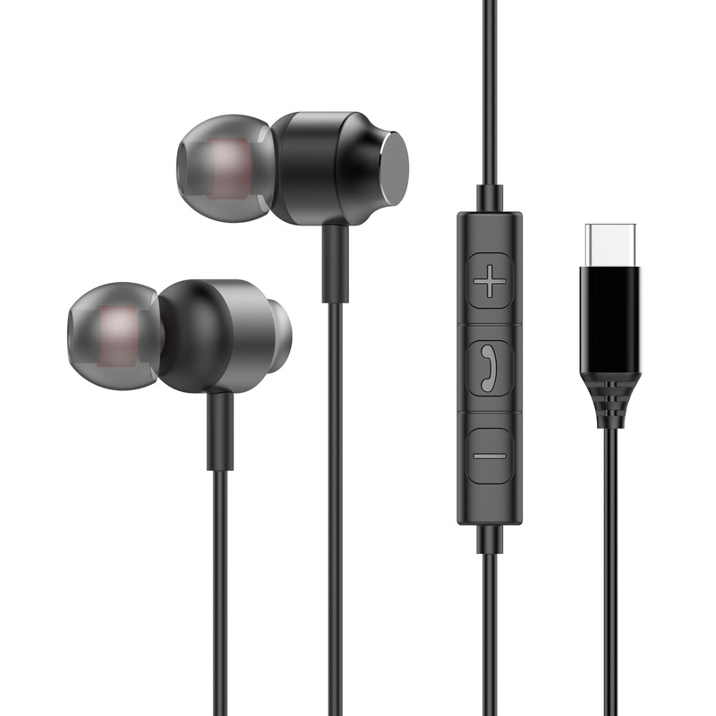 Type-c音楽有線イヤホン多機種互換高音質イヤホン携帯電話k歌耳麦調節付き|undefined