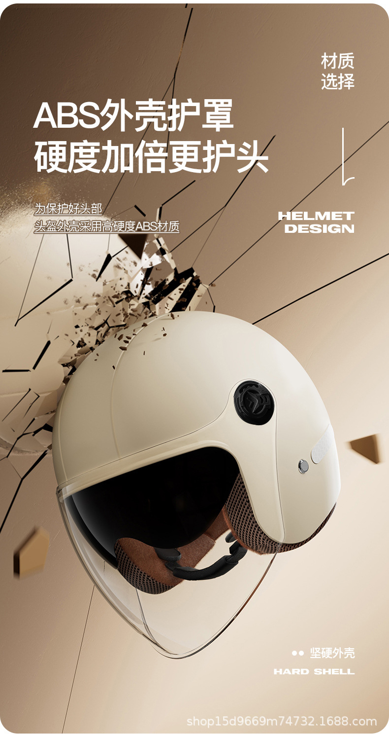 New National Standard 3C Certified Electric Vehicle Helmet for Women and Men Motorcycle Half Helmet Winter Warm Safety Helmet