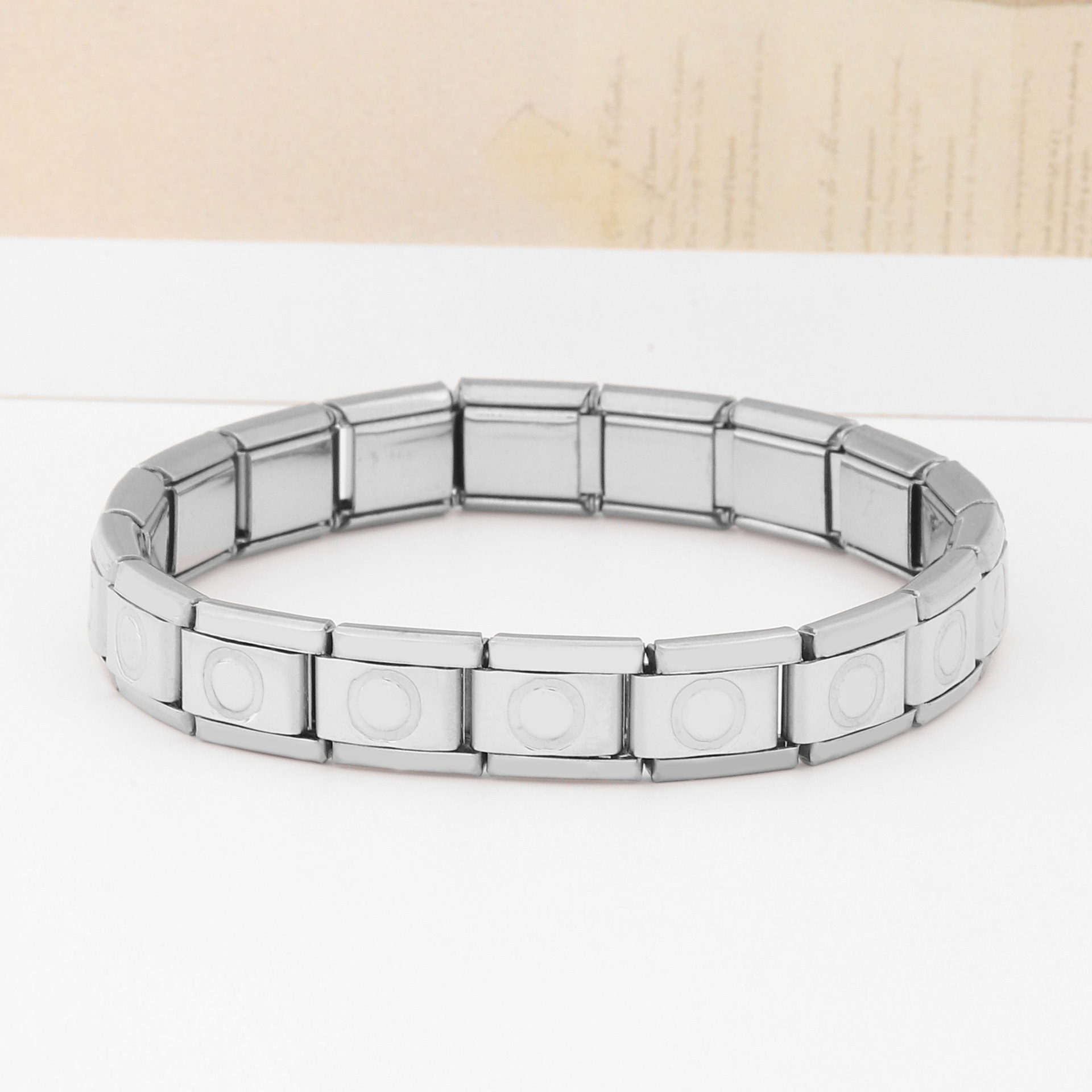 Acier Inoxydable Style IG Lettre Polissage Bracelets display picture 9