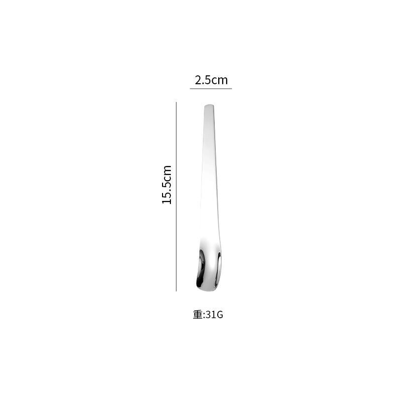 アイスクリームスプーン304ステンレススプーン高颜値家庭用デザートスプーン長柄ケーキアイスクリームスプーンはロゴを決めることができる|undefined