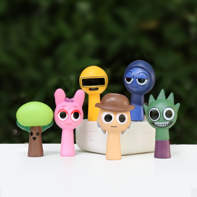 クロスボーダードロップシッピングリズムボックス Sprunki ぬいぐるみゲーム周辺機器人形ハンドモデル小さな装飾品|undefined