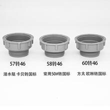 厨房水槽菜盆下水管变径转接头垃圾处理器变径圈活接接头56转45mm