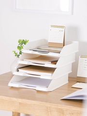 File rack tray envelope tray single double multi-layer horizontal file rack multi-layer stackable file holder office storage