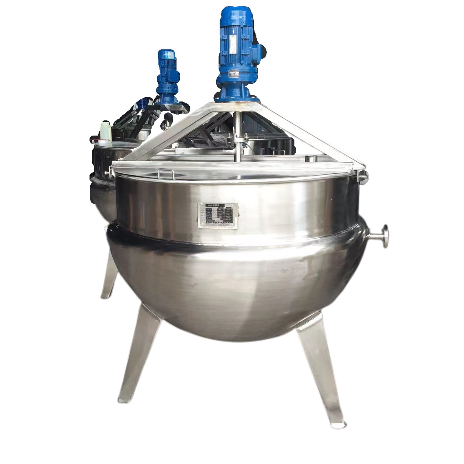 立式夹层锅不锈钢夹层锅食品设备电加热导热熬制锅可倾斜式夹层锅