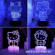 羳¿Hello Kitty؈ϵ3DСҹUSB߲LED̨Ůɐ۶Y