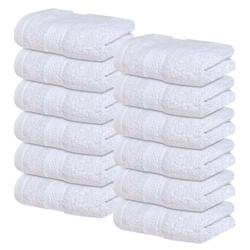 White Classic Hand Towel Hotel Spa Kitchenware I Shower Pure Cotton Towel Soft Absorbent Water Towel Gym