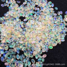 Opal天然非洲水欧泊椭圆形戒面 3*5mm裸石 水滴三角蛋形戒面批发