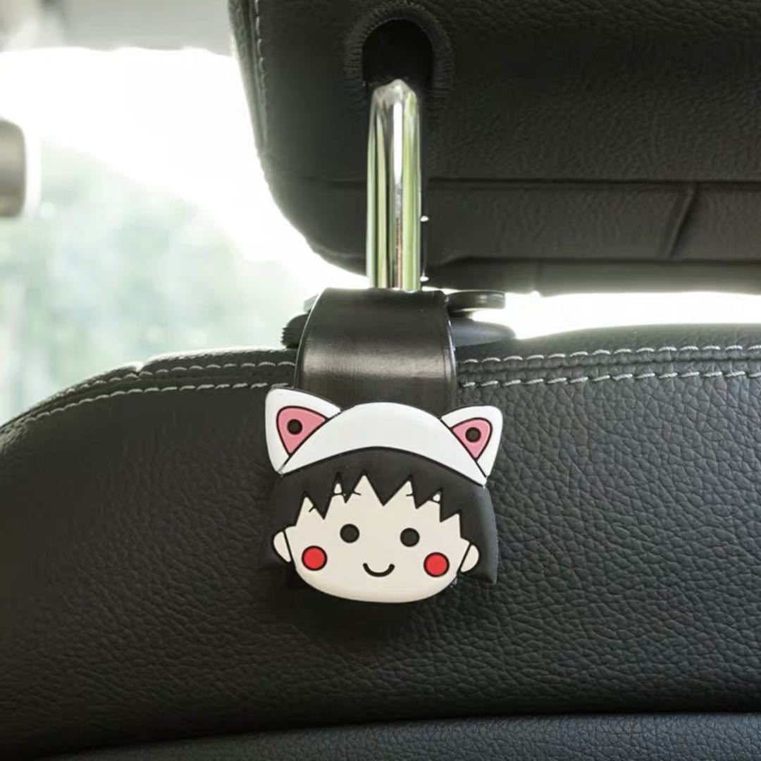 Productos de automóviles creativos, asiento trasero montado en el automóvil, gancho de asiento trasero, gancho de automóvil pequeño, lindo