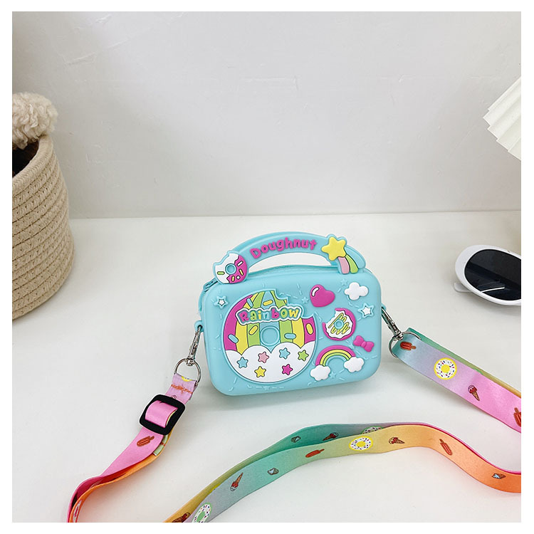 Candy Color Childrens Bags 2021 Summer New Shoulder Bag Cute Fashionable Baby Crossbody Bag Boys and Girls Silicone Bagpicture32