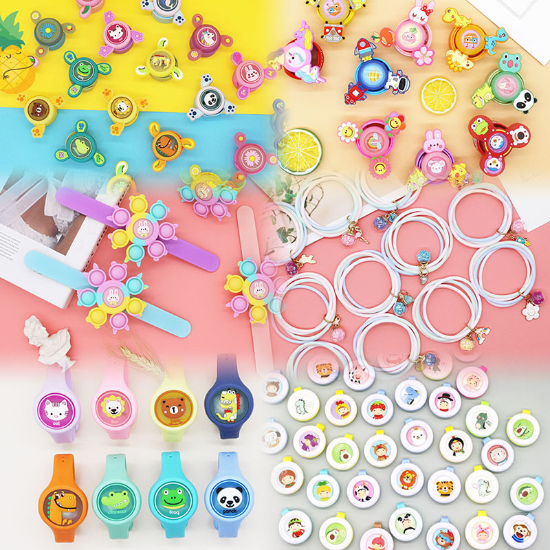 Pulsera de aceite esencial de planta coreana, pulsera de reloj, anillo de papa, giroscopio giratorio para niños, brazalete para niños