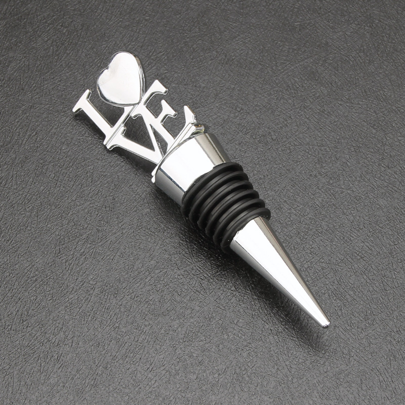 Tapón de botella de vino tinto tapa de aleación love regalo de boda estrella de mar en forma de corazón copo de nieve arte de preservación hermético juego de vino transfronterizo