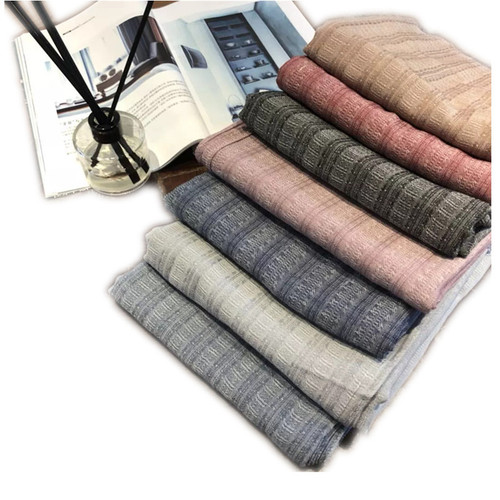 Spring and Autumn New Literary Cotton and Linen Scarf for Women Solid Color Cross-border International Trade Scarf for Men and Women Head Scarf