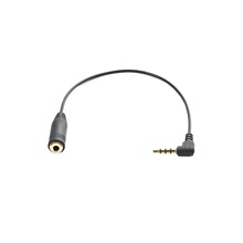 镀金3.5mm手机耳机转接头CTIA与OMTP标准互转黑色万能转换线弯头