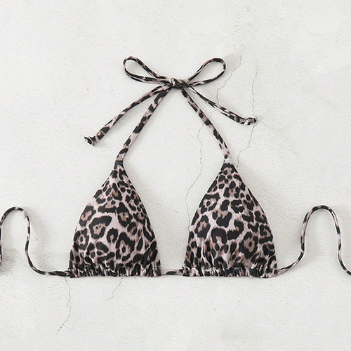 2025 Western and European Style Necktie Bikini Beach Hot Spring Swimsuit for Women - Bikini Top