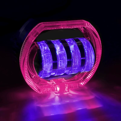 Motorcycle headlights, headlights light - main-light-white-yellow-pink-aperture-blue-devil-eye
