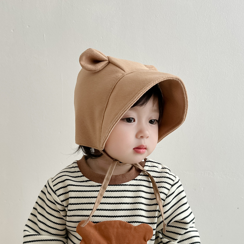 Sombreros para bebés otoño lindos pequeños oídos gorras para bebés super lindos protectores de oídos para bebés niños y niñas gorras de moda