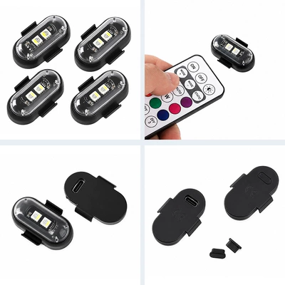 Other lights: Light, Rechargeable RGB Warning Light for